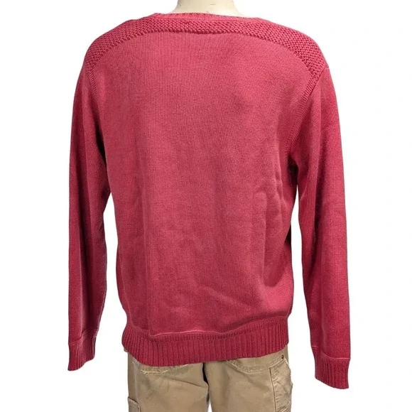Polo Ralph Lauren Men's Cotton Knit Sweater Textured Shoulders Sz L NWT $298